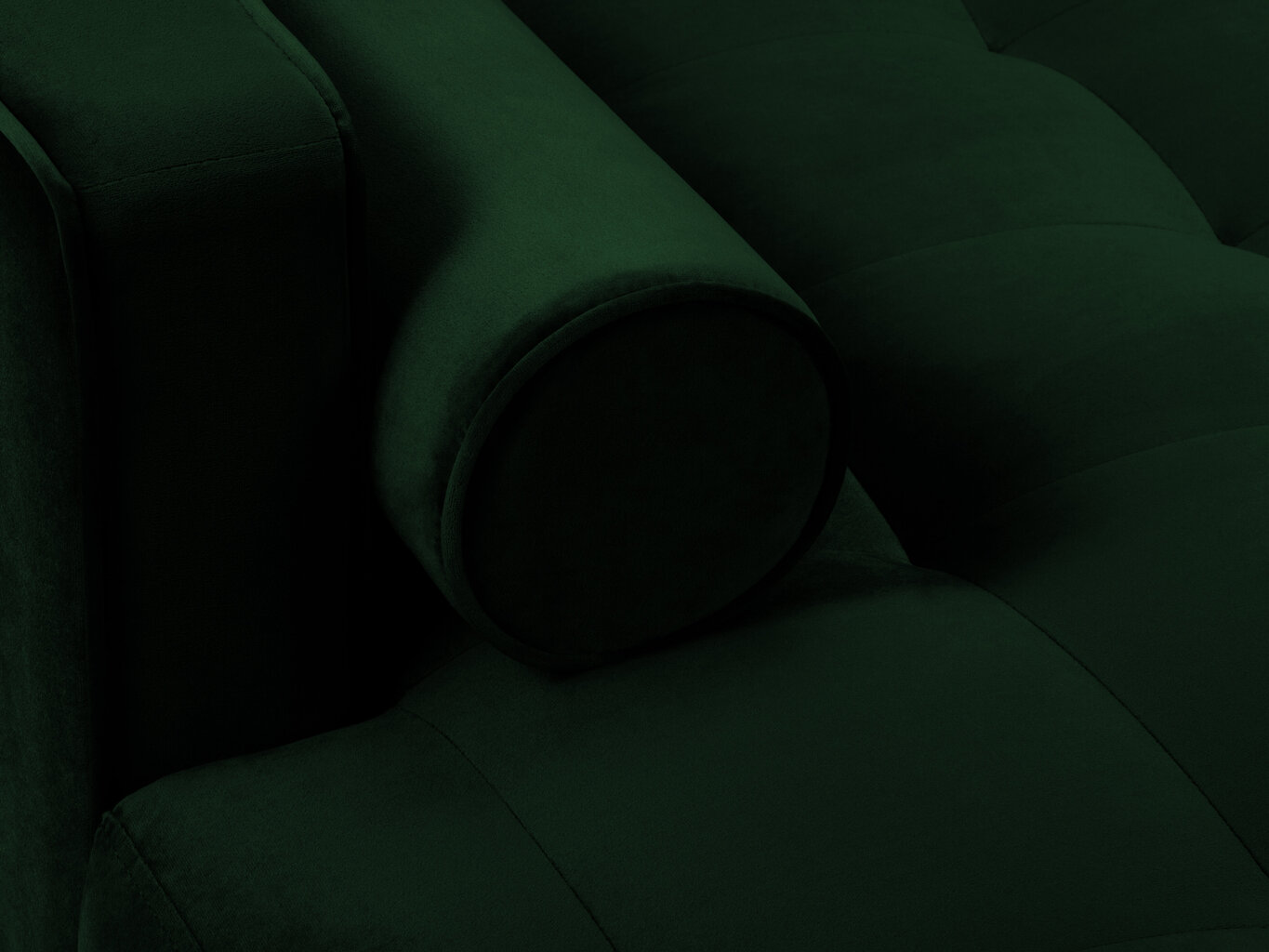 Minkštas kampas Milo Casa Santo 4S-V, tamsiai žalias/juodas kaina ir informacija | Minkšti kampai | pigu.lt