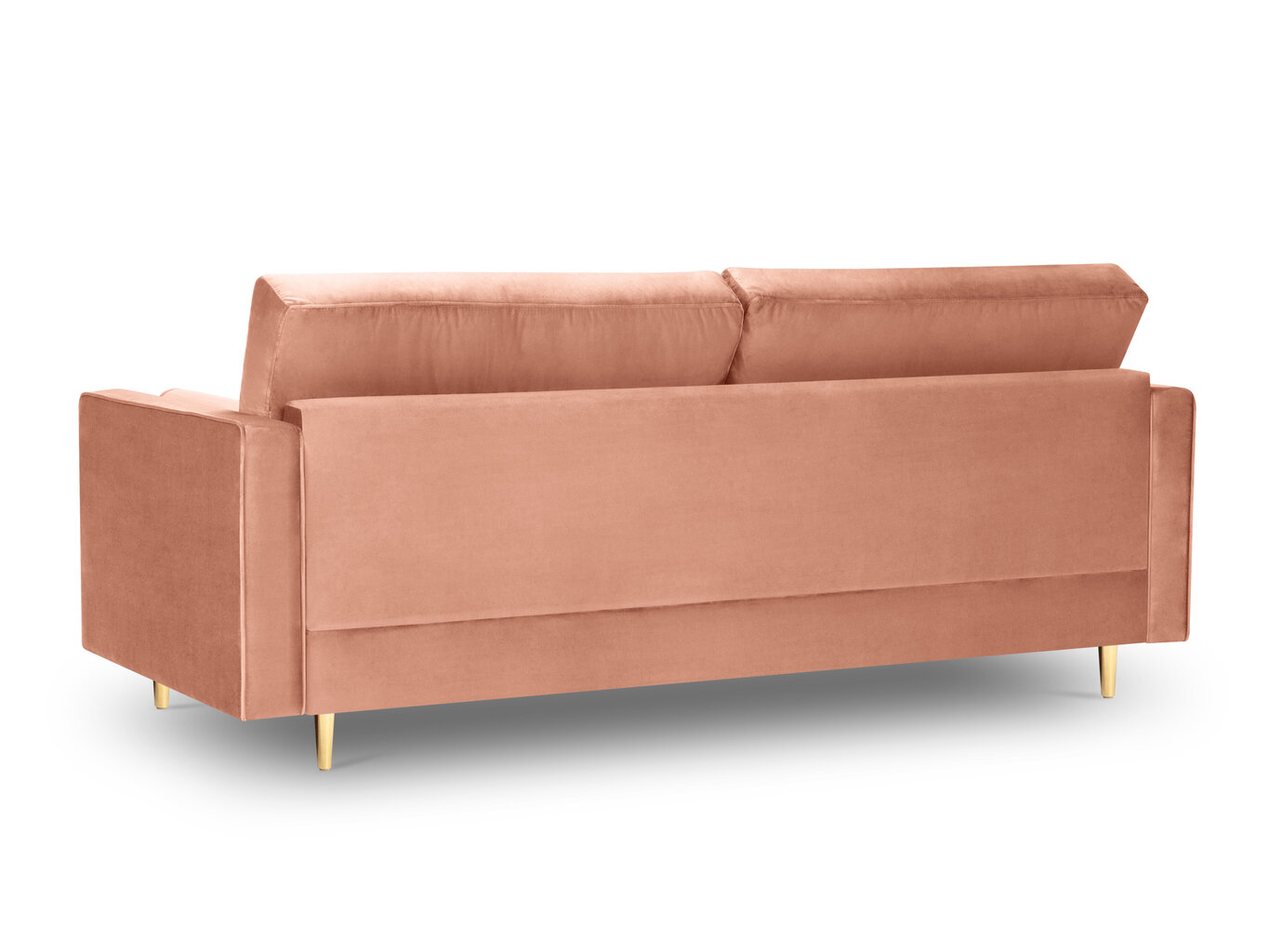 Trivietė sofa Milo Casa Santo, rožinė/auksinės spalvos цена и информация | Sofos | pigu.lt