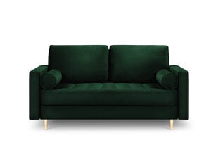 Двухместный диван Milo Casa Santo, темно-зеленый/золотой цена и информация | Диваны | pigu.lt