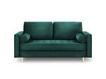 Dvivietė sofa Milo Casa Santo, šviesiai žalia/aukso spalvos