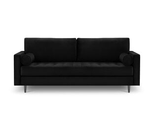 Trivietė sofa Milo Casa Santo, juoda kaina ir informacija | Sofos | pigu.lt