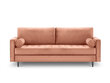 Trivietė sofa Milo Casa Santo, rožinė kaina ir informacija | Sofos | pigu.lt