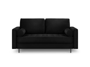 Dvivietė sofa Milo Casa Santo, juoda kaina ir informacija | Sofos | pigu.lt