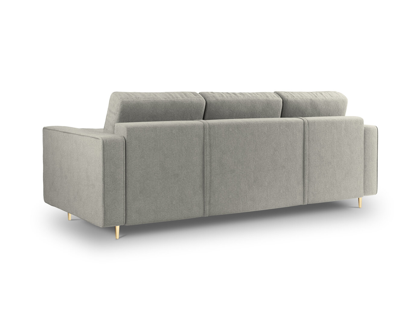 Trivietė sofa Milo Casa Santo 6, pilka/aukso spalvos kaina ir informacija | Sofos | pigu.lt