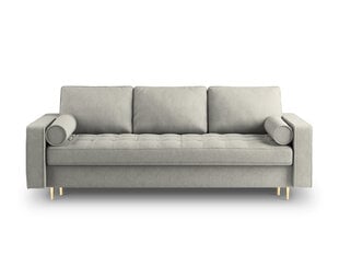Трехместный диван Milo Casa Santo 6, серый/золотистый цена и информация | Диваны | pigu.lt