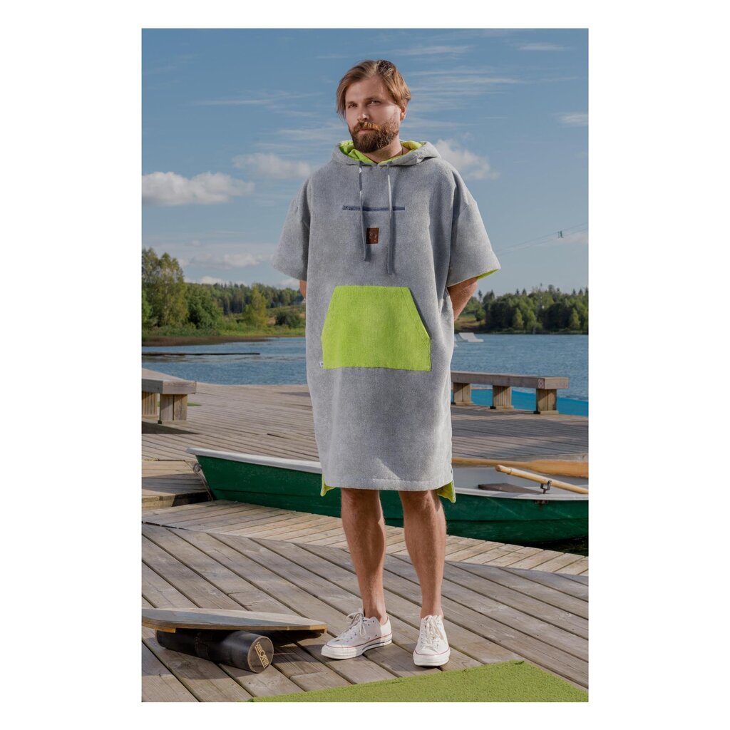 Pončas Coverhood Wakeboard Poncho, pilkas kaina ir informacija | Rankšluosčiai | pigu.lt