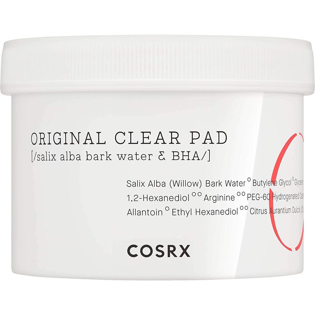 Toniku prisotinti diskeliai veidui CosRx One Step Original Clear Pad, 70 vnt kaina ir informacija | Veido prausikliai, valikliai | pigu.lt