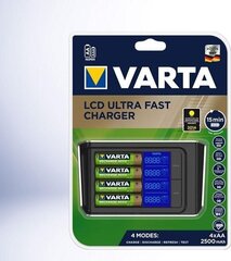 įkroviklis LCD itin greitas Varta 57685101441 + 4 AA 2100 mAh kaina ir informacija | Elementų krovikliai | pigu.lt