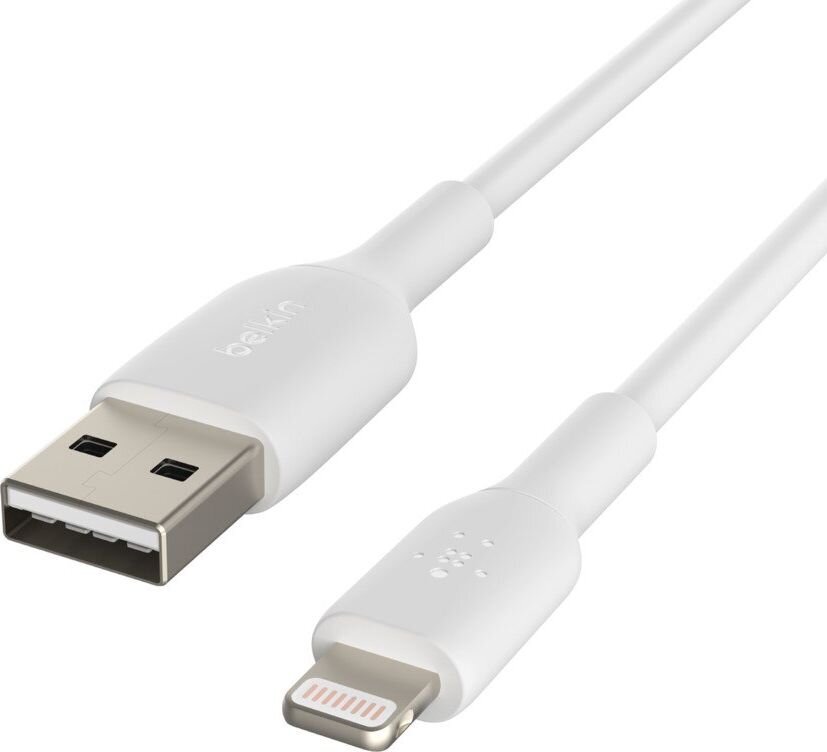 USB Belkin USB-A - Lightning 2 m (CAA001bt2MWH) цена и информация | Laidai telefonams | pigu.lt