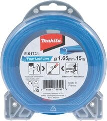 E-01731 Trimerių ovalinės spiralės valas 1,65MM X 15M Makita kaina ir informacija | Sodo technikos dalys | pigu.lt