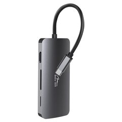 Адаптер Media-Tech MT5044, USB-C/USB-A/HDMI/RJ-45/micro SD цена и информация | Адаптеры, USB-разветвители | pigu.lt