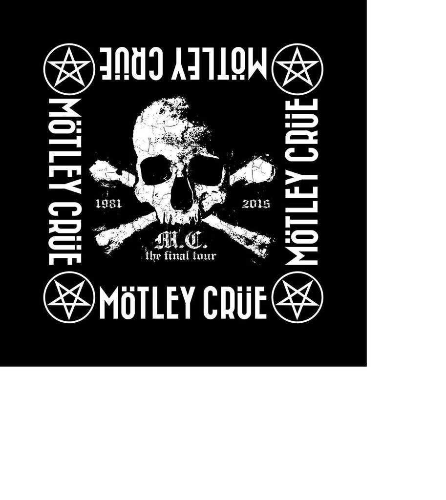 Motley Crue Bandana skarelė kaina ir informacija | Vyriški šalikai, kepurės, pirštinės | pigu.lt