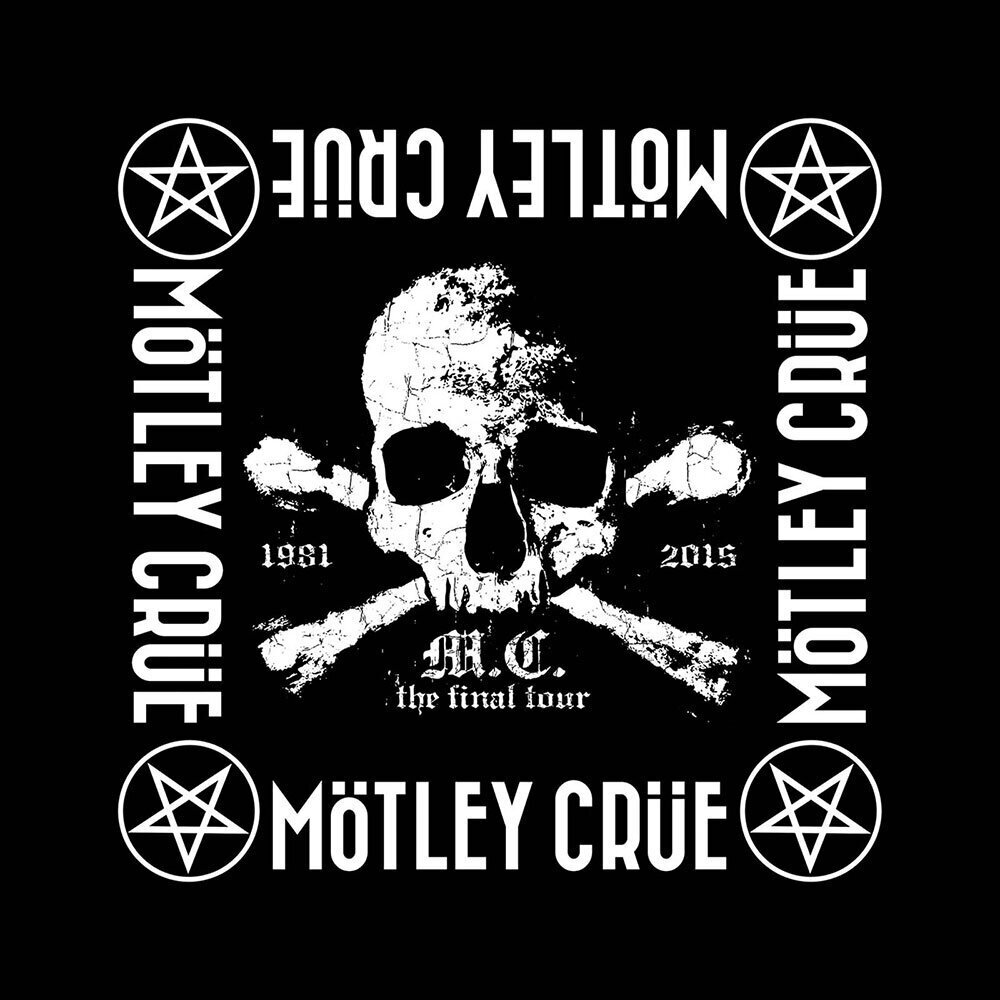 Motley Crue Bandana skarelė kaina ir informacija | Vyriški šalikai, kepurės, pirštinės | pigu.lt