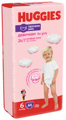 Sauskelnės-kelnaitės HUGGIES PANTS Girls 6 (15-25kg), 44 vnt. kaina ir informacija | Sauskelnės | pigu.lt