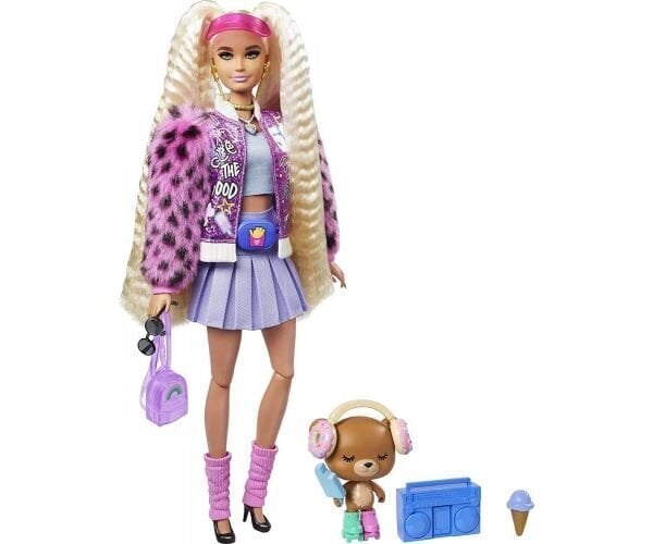 Lėlė Barbė (Barbie) Extra su šviesiais, garbanotais plaukais kaina ir informacija | Žaislai mergaitėms | pigu.lt