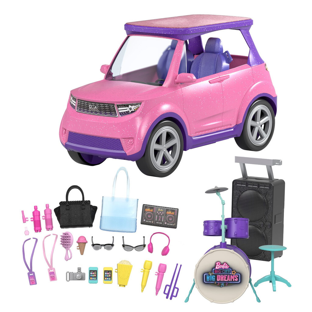 Žaislinis automobilis Mattel Barbie Big City Big Dreams GYJ25 цена и информация | Žaislai mergaitėms | pigu.lt