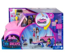 Žaislinis automobilis Mattel Barbie Big City Big Dreams GYJ25 kaina ir informacija | Barbie Vaikams ir kūdikiams | pigu.lt