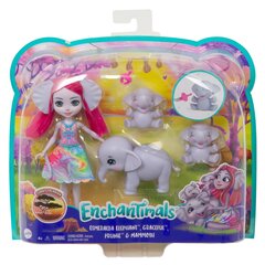 Enchantimals® dramblių šeima Esmeralda GTM30 kaina ir informacija | Žaislai mergaitėms | pigu.lt