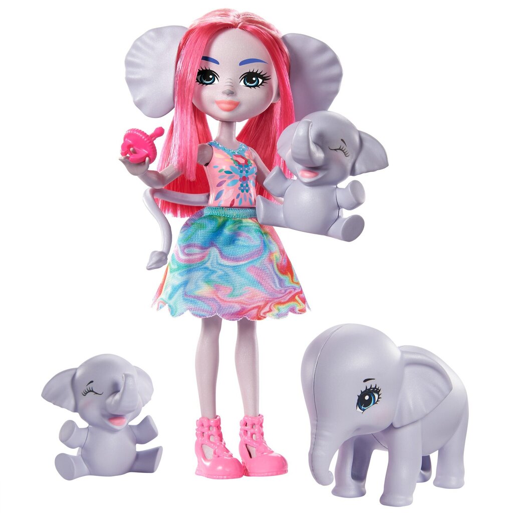 Enchantimals® dramblių šeima Esmeralda GTM30 kaina ir informacija | Žaislai mergaitėms | pigu.lt