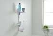 Alpina vonios lentyna, 30x12,5x49,5 cm kaina ir informacija | Vonios kambario aksesuarai | pigu.lt