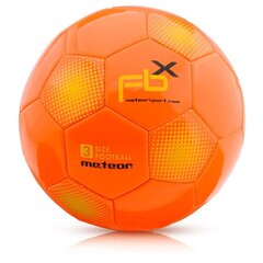 Футбольный мяч Meteor FBX, размер 3, оранжевый цена и информация | Футбольные мячи | pigu.lt