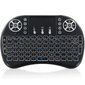 RoGer Q8 Wireless Mini Keyboard For PC / PS3 / XBOX 360 / Smart TV / Android + TouchPad Black (With RGB Backlight) цена и информация | Klaviatūros | pigu.lt