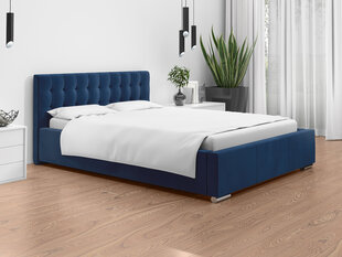 Кровать Loris 140x200 см, синяя цена и информация | Кровати | pigu.lt