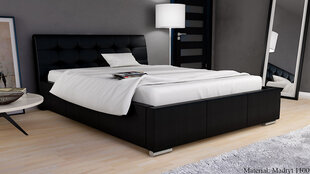 Кровать Campo 160x200 см, черная цена и информация | Кровати | pigu.lt