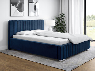 Кровать Lila 180x200 см, синяя цена и информация | Кровати | pigu.lt