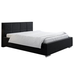 Кровать Praga 140x200 см, черная цена и информация | Кровати | pigu.lt