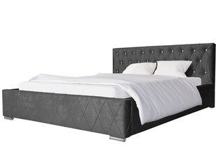 Кровать Diori 140x200 см, серая цена и информация | Кровати | pigu.lt