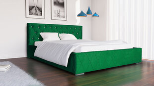 Кровать Diori 140x200 см, зеленая цена и информация | Кровати | pigu.lt