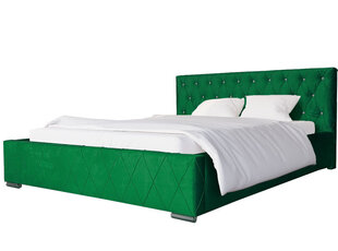 Кровать Diori 160x200 см, зеленая цена и информация | Кровати | pigu.lt