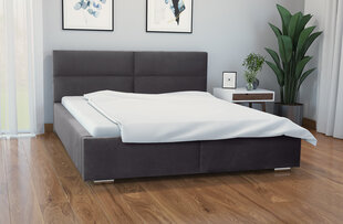 Кровать Fresco 140х200 см, серая цена и информация | Кровати | pigu.lt