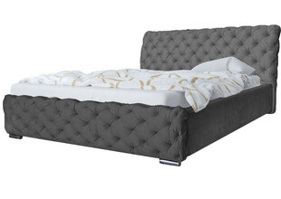 Кровать Lira 180x200 см, серая цена и информация | Кровати | pigu.lt