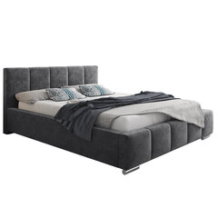 Кровать Bardo 140х200 см, серая цена и информация | Кровати | pigu.lt