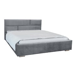 Кровать Prato 160x200 см, серая цена и информация | Кровати | pigu.lt