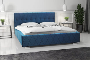 Кровать Carlo 140х200 см, синяя цена и информация | Кровати | pigu.lt