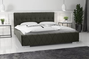 Кровать Carlo 140х200 см, серая цена и информация | Кровати | pigu.lt
