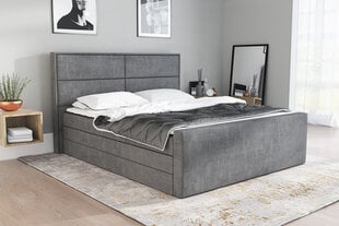 Кровать Lucy 140x200 см, темно-серая цена и информация | Кровати | pigu.lt