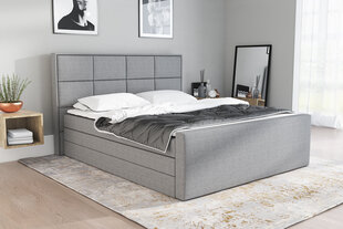 Кровать Ikar, 140x200 см, серая цена и информация | Кровати | pigu.lt