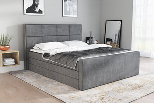 Кровать Ikar 140х200 см, темно-серая цена и информация | Кровати | pigu.lt
