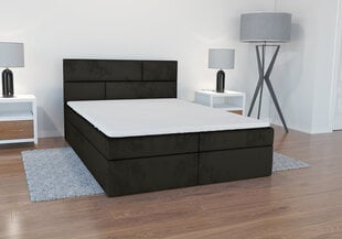 Кровать Kanada 140x200 см, темно-серая цена и информация | Кровати | pigu.lt