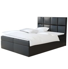 Кровать Flavio 140x200 см, черная цена и информация | Кровати | pigu.lt