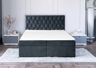 Кровать Isabelle 160x200 см, серая цена и информация | Кровати | pigu.lt