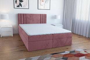 Кровать Tessa 160x200 см, розовая цена и информация | Кровати | pigu.lt