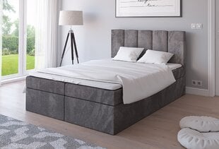 Кровать Italia 140x200, серая цена и информация | Кровати | pigu.lt