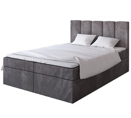 Кровать Italia 180x200 см, серая цена и информация | Кровати | pigu.lt