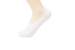 Unisex pėdutės su silikonu kulnų srityje be Snazzy, ST-37, baltos kaina ir informacija | Vyriškos kojinės | pigu.lt
