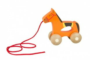 Medinis traukiamas žirgas iWood kaina ir informacija | Žaislai kūdikiams | pigu.lt